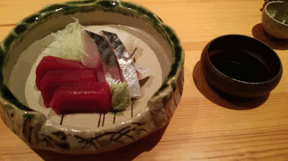 Plat de sashimi