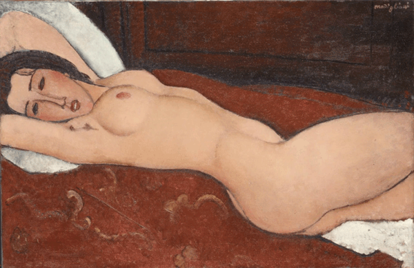 Reclining Nude, Amedeo Modigliani, 1917, Open Access for Scholarly Content (OASC) via Met website.
